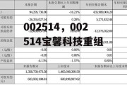 002514，002514宝馨科技重组