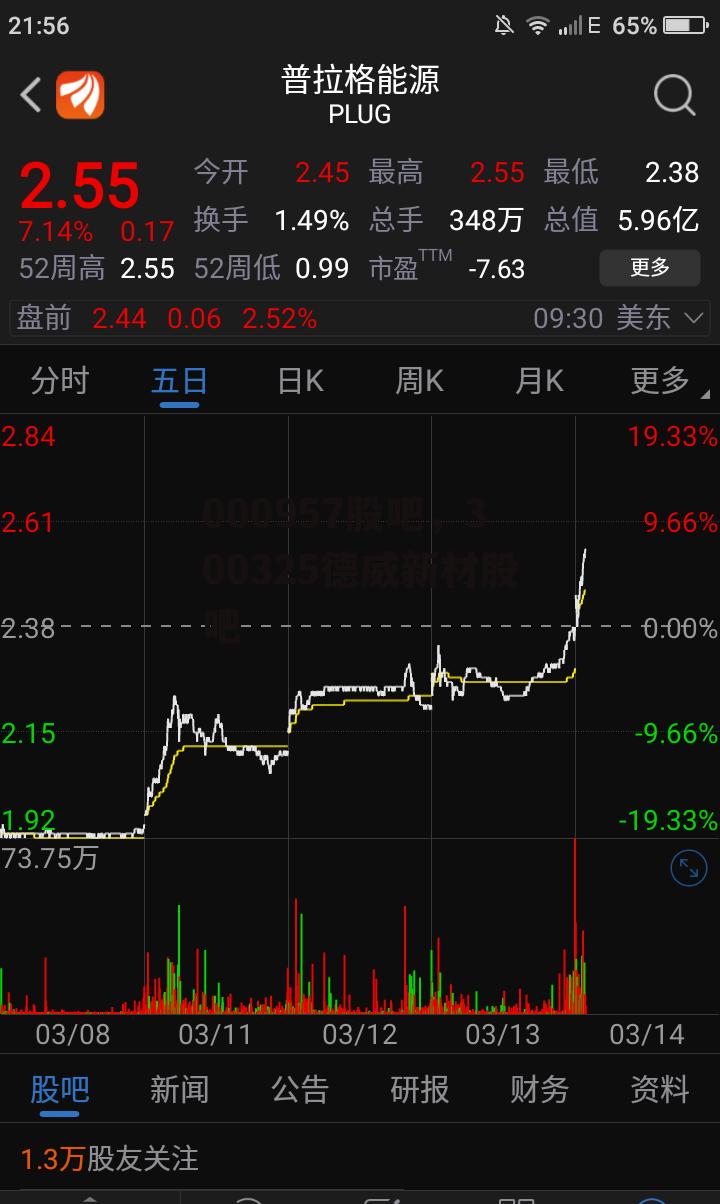 000957股吧，300325德威新材股吧