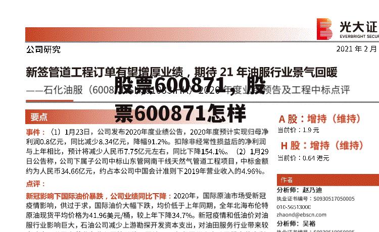 股票600871，股票600871怎样  第1张