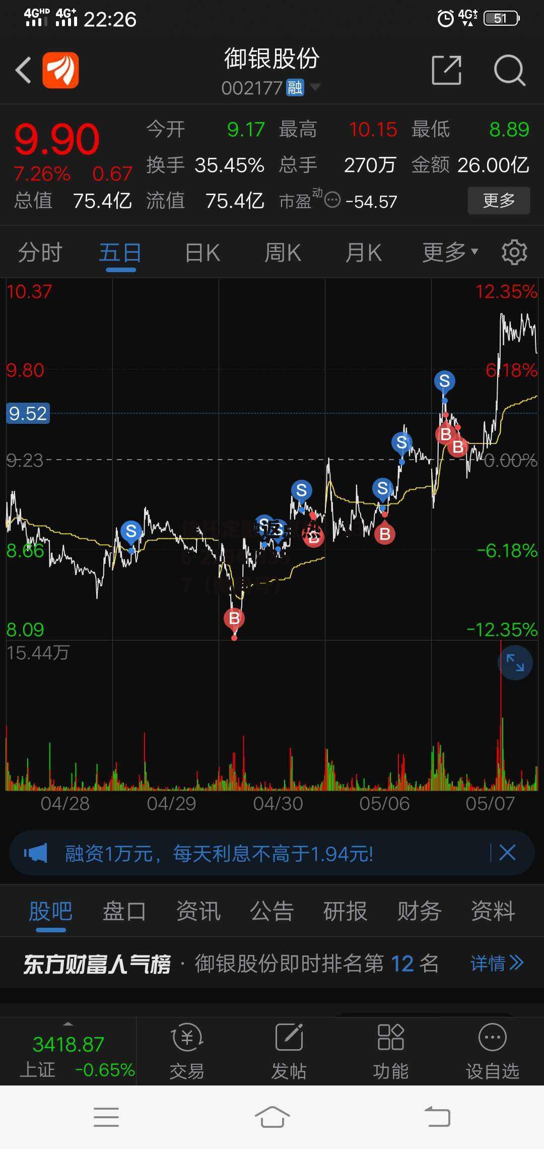 御银股份股吧，御银股份最新消息  第1张